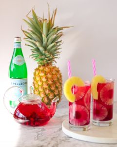 Sparkling Pineapple Hibiscus Spritzer Recipe