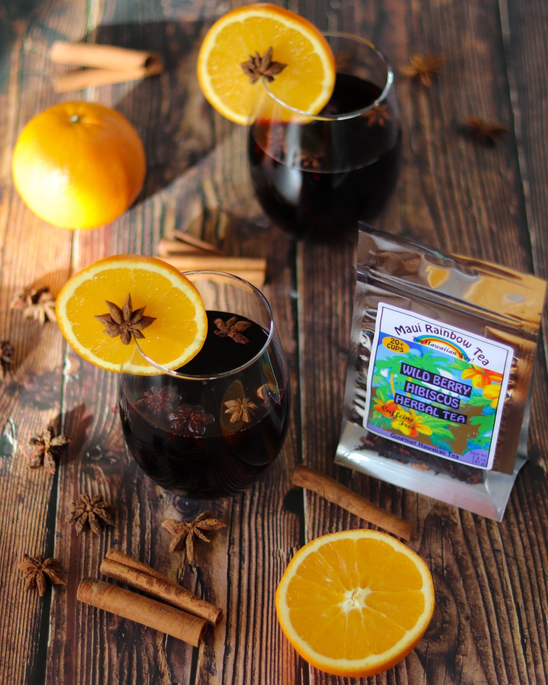 Mulled Hot Spiced Wine Recipe With Hibiscus